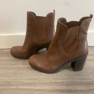 Leather Heeled Booties